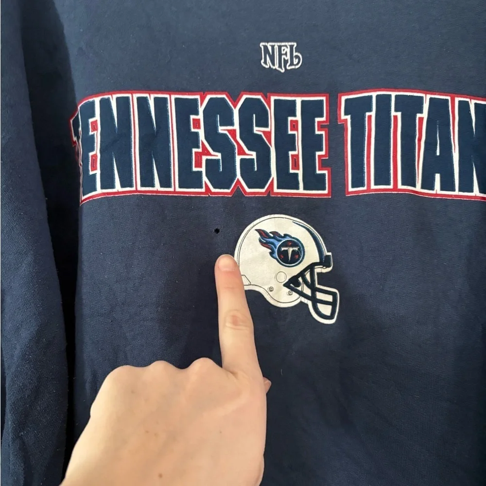 Vintage Tennessee Titans Navy Blue Sweater